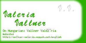 valeria vallner business card